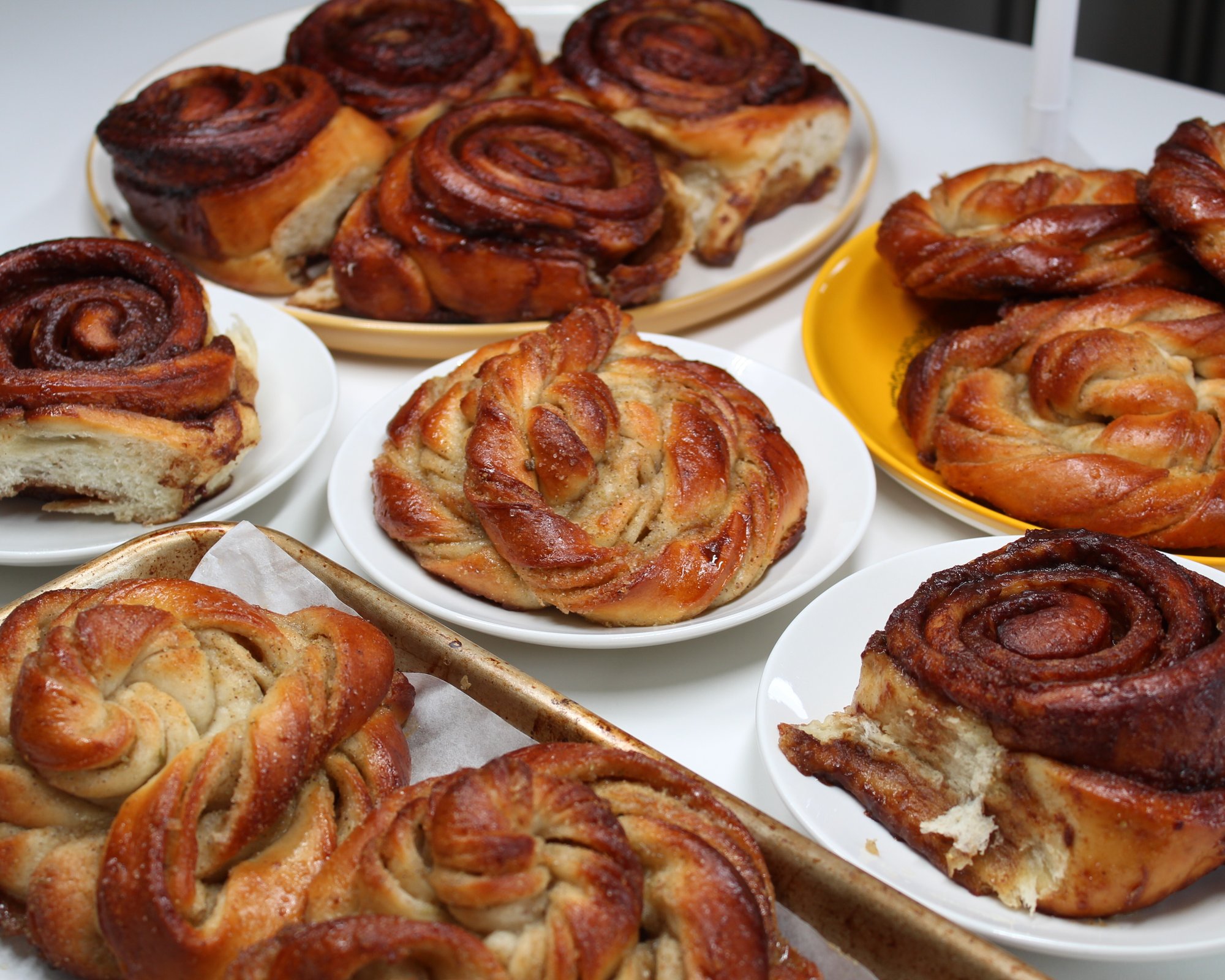 Cardamom buns and cinnamon rolls Cardamom buns and cinnamon rolls